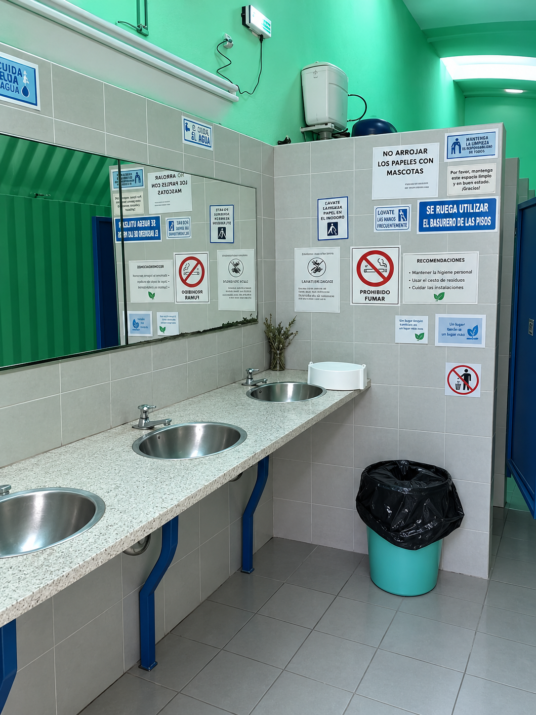 Baños, duchas y vestuarios